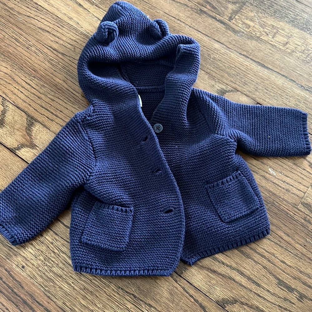 0-3M Baby Gap Navy Blue Knit Sweater